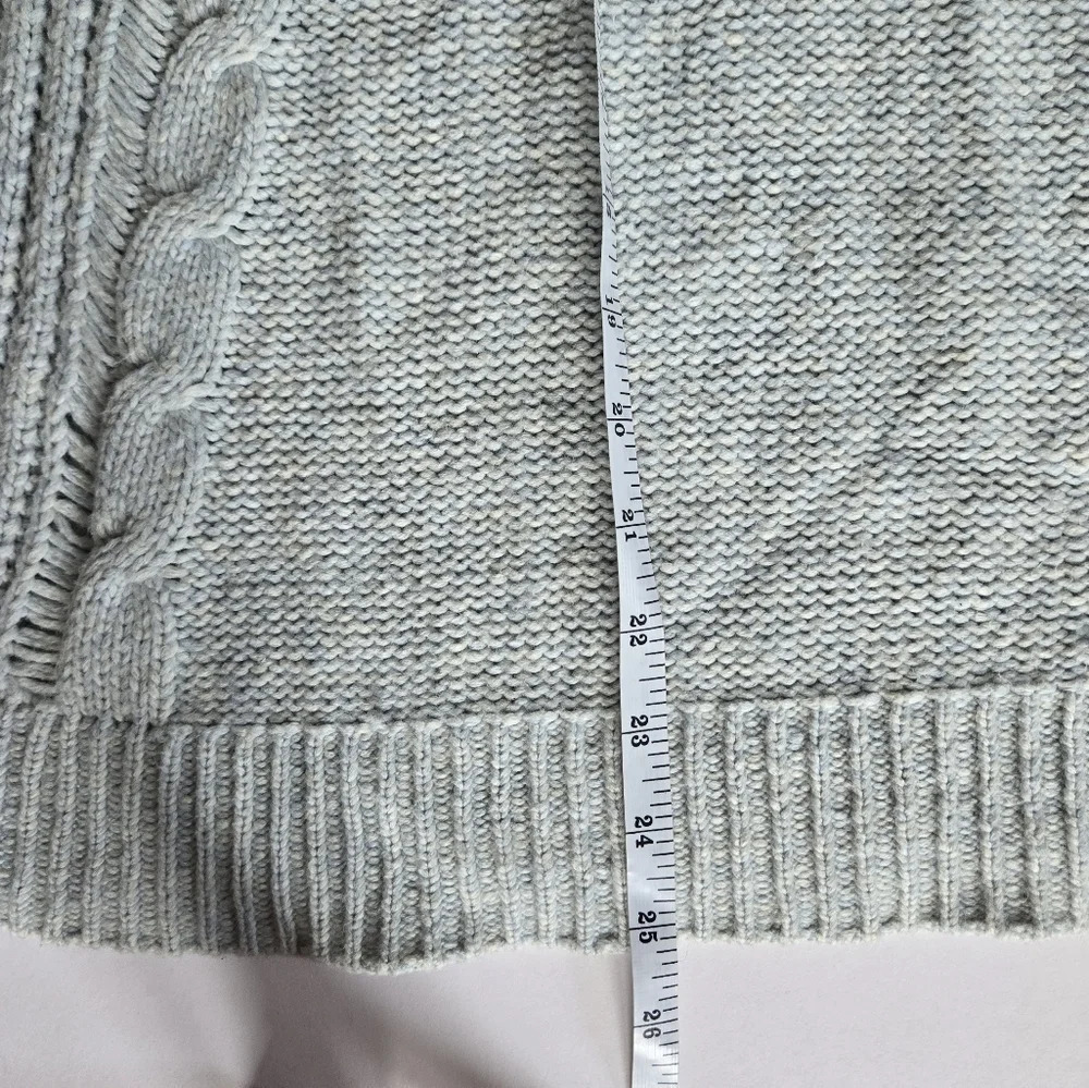 America Eagle wool cotton Crochet cable Knit Sweater women sz Large - Picture 4 of 9